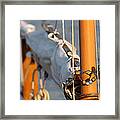 Sailboat Mast And Boom Framed Print