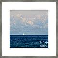 Sailboat On Lake Ontario Framed Print