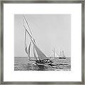 Sailboat Papoose 1887 Framed Print