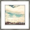 Salford Quays. Love Me Some Epic Sky :) Framed Print
