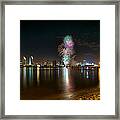 San Diego Fireworks Framed Print