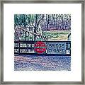 Saucon Creek Bridge - Closed Framed Print