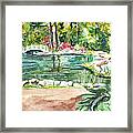 Sayen Pond Framed Print