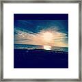 #sea #horizon #water #cliffs Framed Print