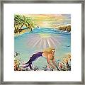 Sea Mermaid Goddess Framed Print