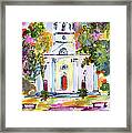 Second Presbyterian Church Charleston South Carolina Watercolor Framed Print