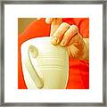 Serving Coffee Framed Print