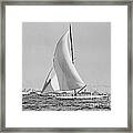 Shamrock Iii At The Americas Cup Finish 1903 Framed Print