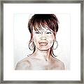 Singing Beauty Whitney Houston Framed Print