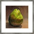 Single Pear No. 1 Framed Print