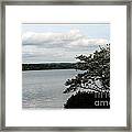 Skaneateles Lake In Ny Finger Lakes Water Color Effect Framed Print