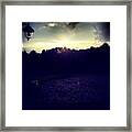 #sky #silhouette #cool #edit #trees Framed Print