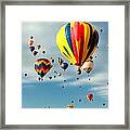 Skyful Of Balloons Framed Print