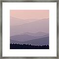 Smoky Mountain Sunset Framed Print