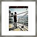 Soaking In The View Framed Print