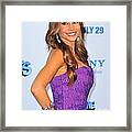 Sofia Vergara Wearing Lorraine Schwartz Framed Print