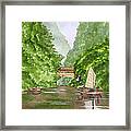 Somewhere In China Framed Print