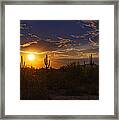 Sonoran Sunset Framed Print