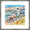 Sponge Fishermen In Heraklion Framed Print