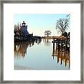 Spring On The Ausable River At Grand Bend Framed Print