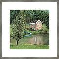 Springhouse Reflection Framed Print