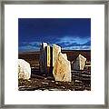 Standing Stones, Blacksod Point, Co Framed Print