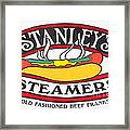 Stanley's Steamers Hot Dog Sign - 5d17929 - Painterly Framed Print