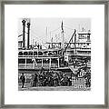 Steamboat Landing 1905 Framed Print