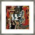 Still Life With Matchbox And Violin Framed Print
