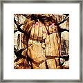 Stone Face Framed Print