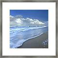 Storm Cloud Over Beach, Canaveral Framed Print
