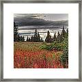 Storm Clouds In Fall Framed Print