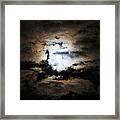 Stormy Moon Framed Print