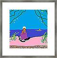 Strike And Me By The Sea Cyprus Framed Print
