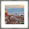 Saint-tropez At Sunset Framed Print