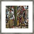 Subchiefs At Pow Wow Framed Print
