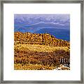 Sun And Clouds Framed Print