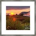 Sunrise At Snake River Framed Print