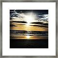 Sunrise On The Beach Framed Print