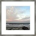 Sunset From Behind Framed Print