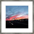 Sunset On Route 66 Framed Print