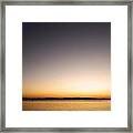 Sunset Over Lake Champlain - Vermont Framed Print