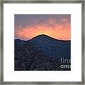 Sunset Over Red Rock Framed Print