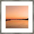 Sunset Over The Danube ... Framed Print