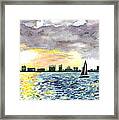 Sunset Sail Framed Print