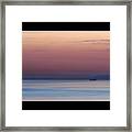 Sunset #sea #landscape #sky #sunset Framed Print