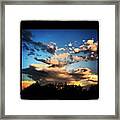 Sunset Storm Clouds Framed Print