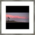 #sunset #sun #skyjunkie #beach Framed Print