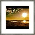 #sunset #sun#borneo #malaysia Framed Print