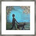 Sunset Walk Framed Print